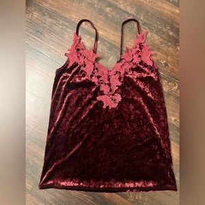 Velvet tank top
